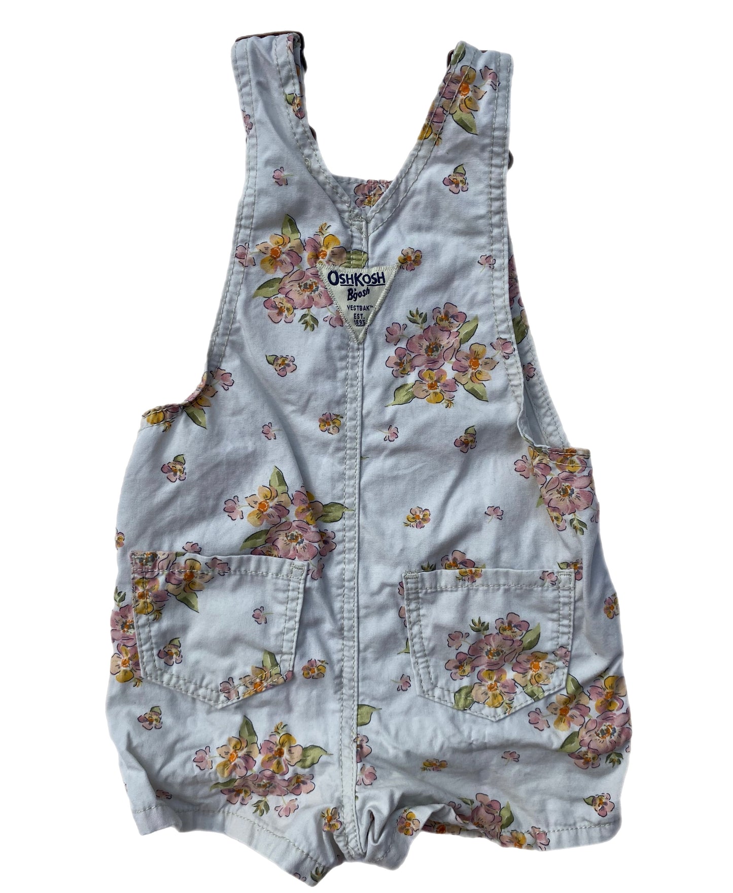 OshKosh B’gosh Floral Dungarees - size 18 months