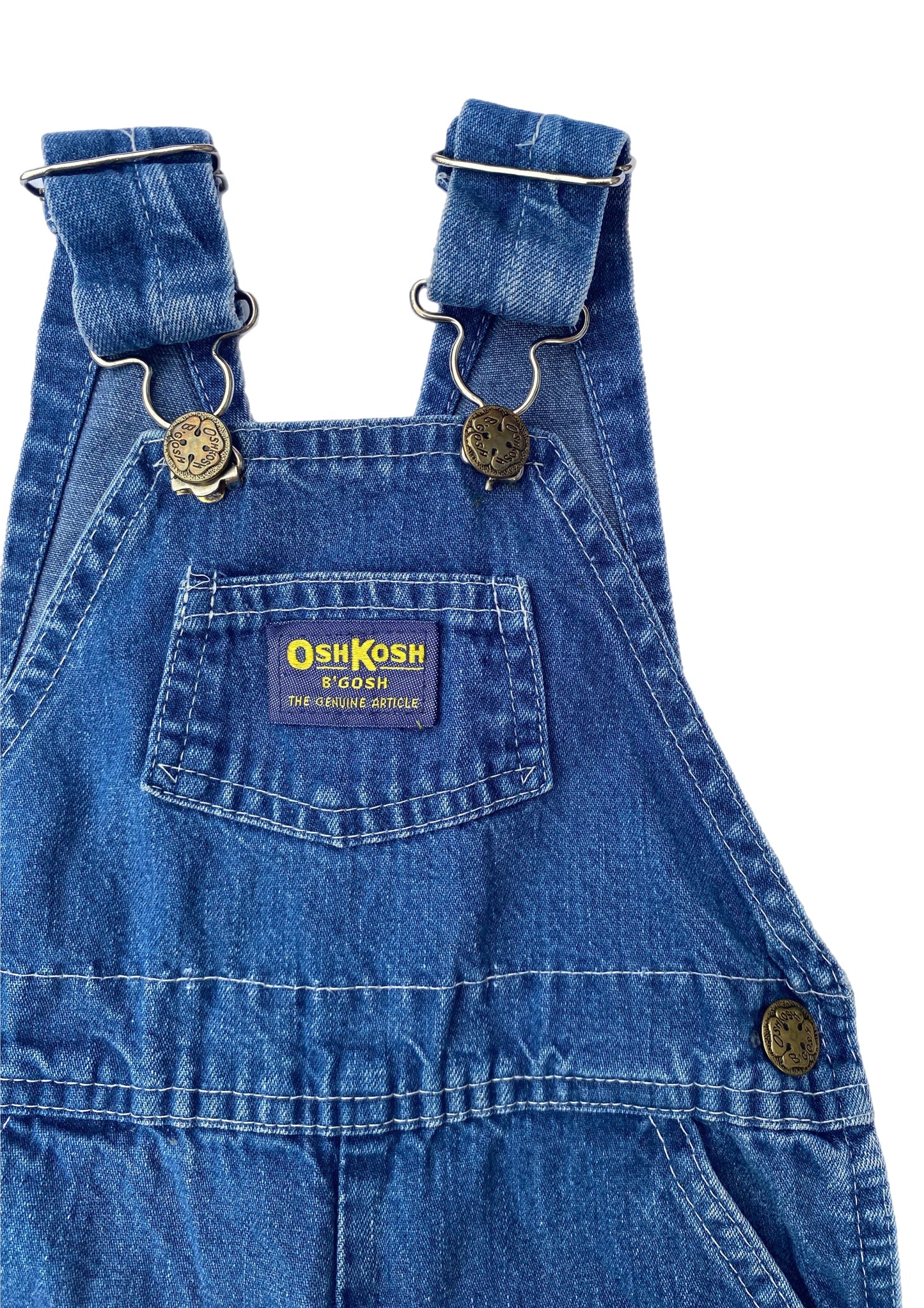 OshKosh B’gosh Baby Denim Dungarees with Gold Details - size 6-9months