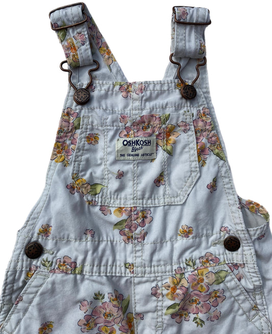 OshKosh B’gosh Floral Dungarees - size 18 months
