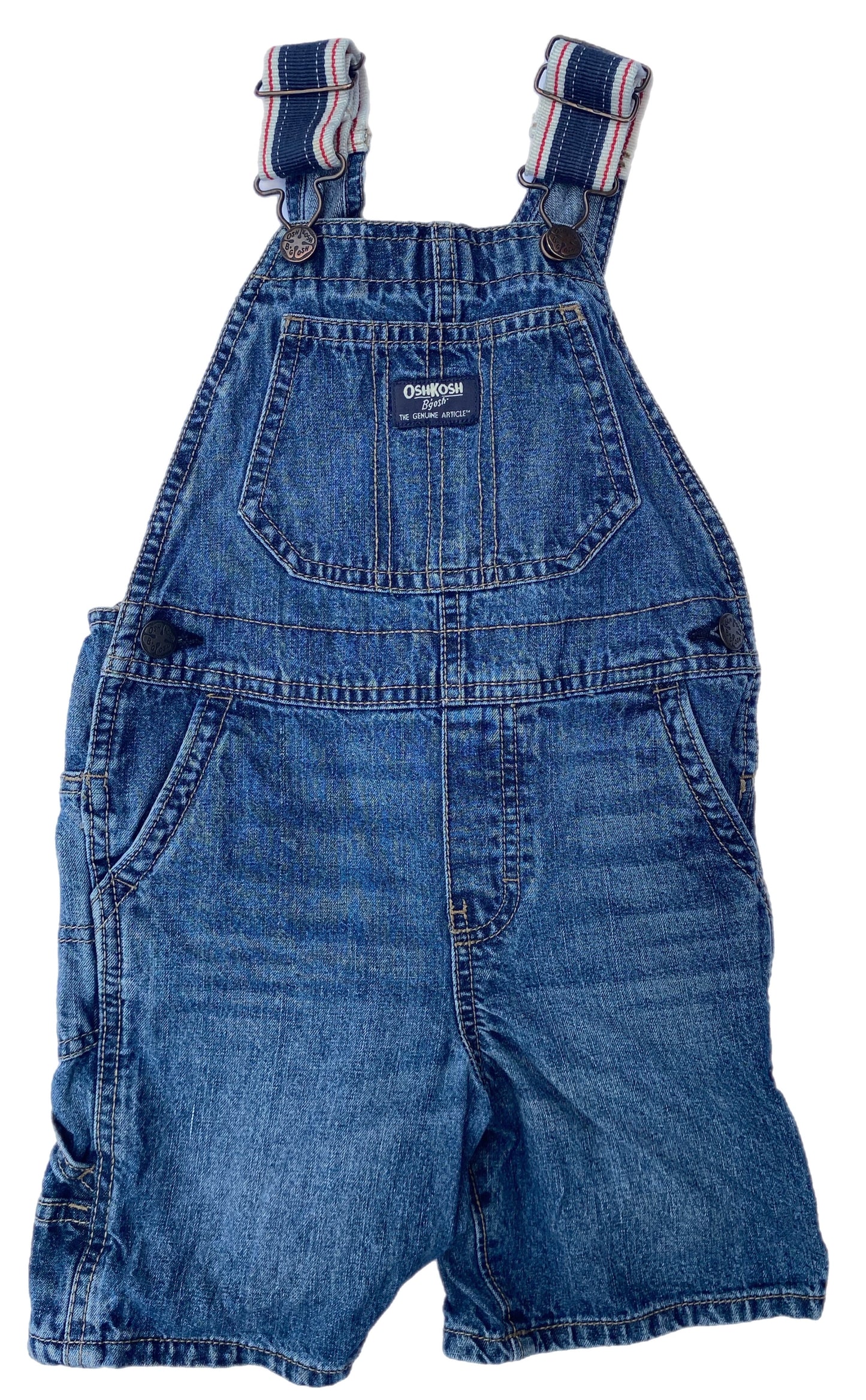 OshKosh B’gosh Classic Denim Shorts Dungarees with the Coolest Elasticated Straps - size 4 years