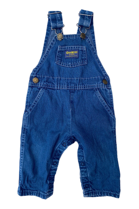 OshKosh B’gosh Baby Denim Dungarees with Gold Details - size 6-9months