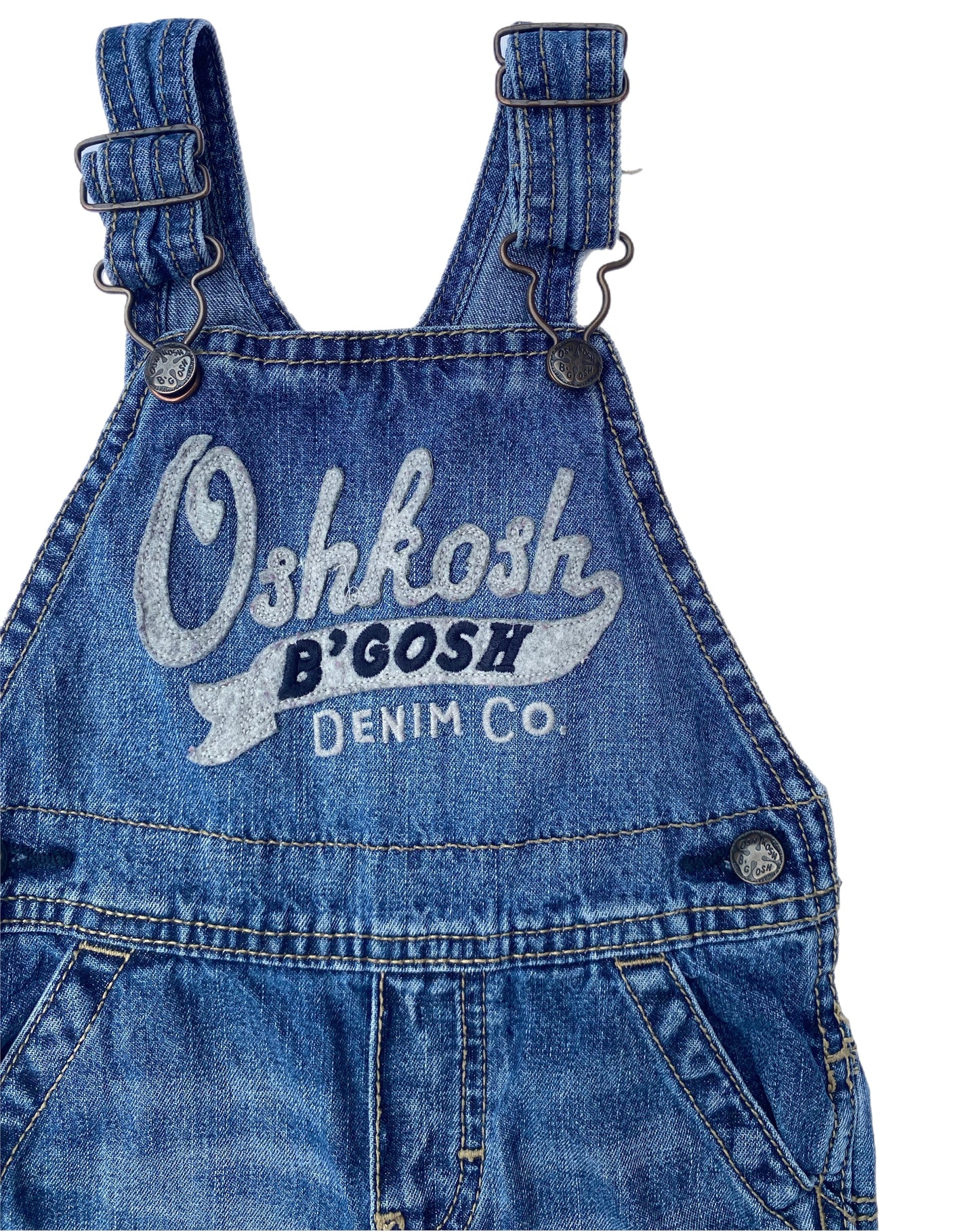 OshKosh B’gosh Denim Cargo Style Dungarees - size 18 months