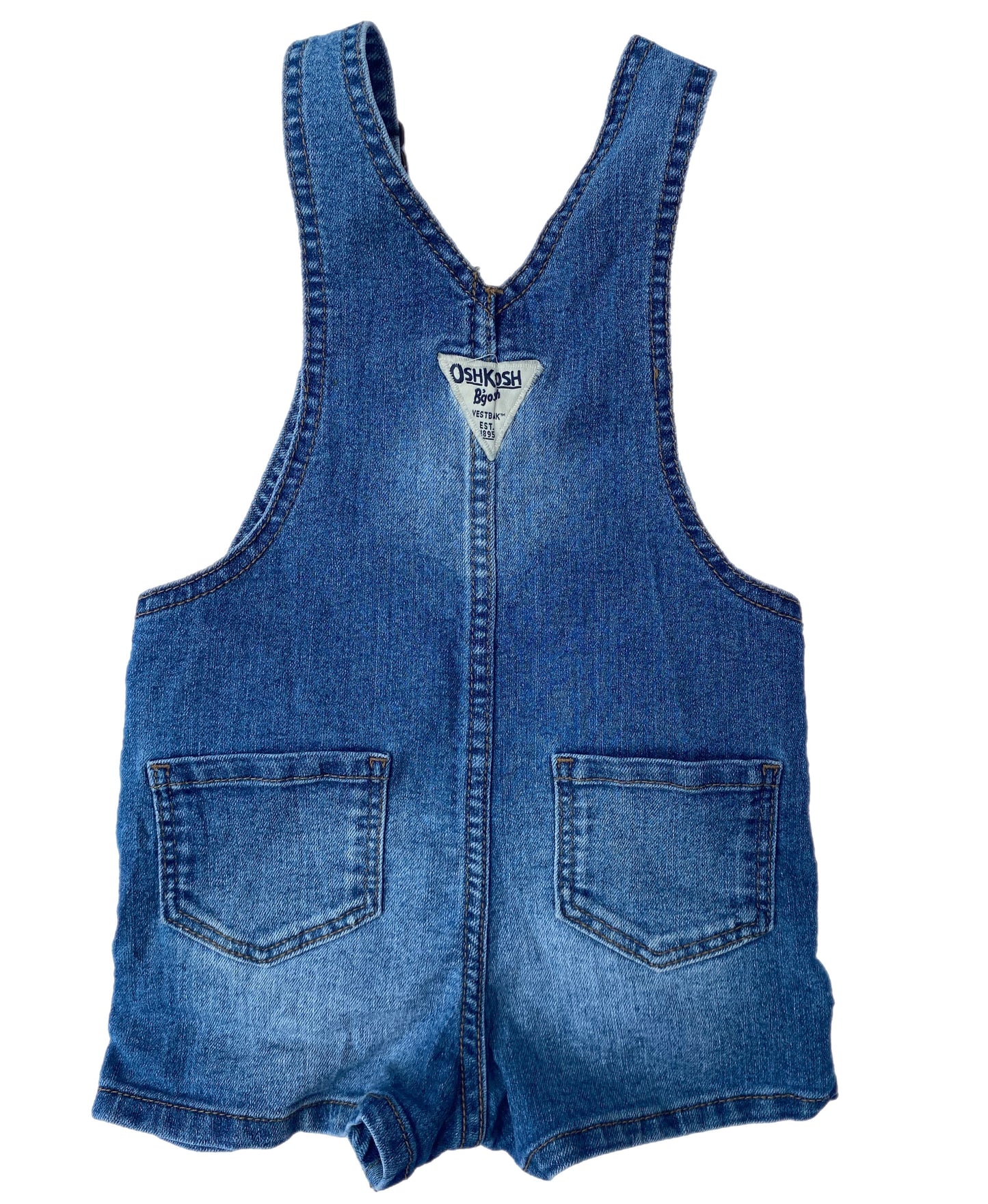 OshKosh B’gosh Denim Dungarees with Floral Detailing - size 18 months