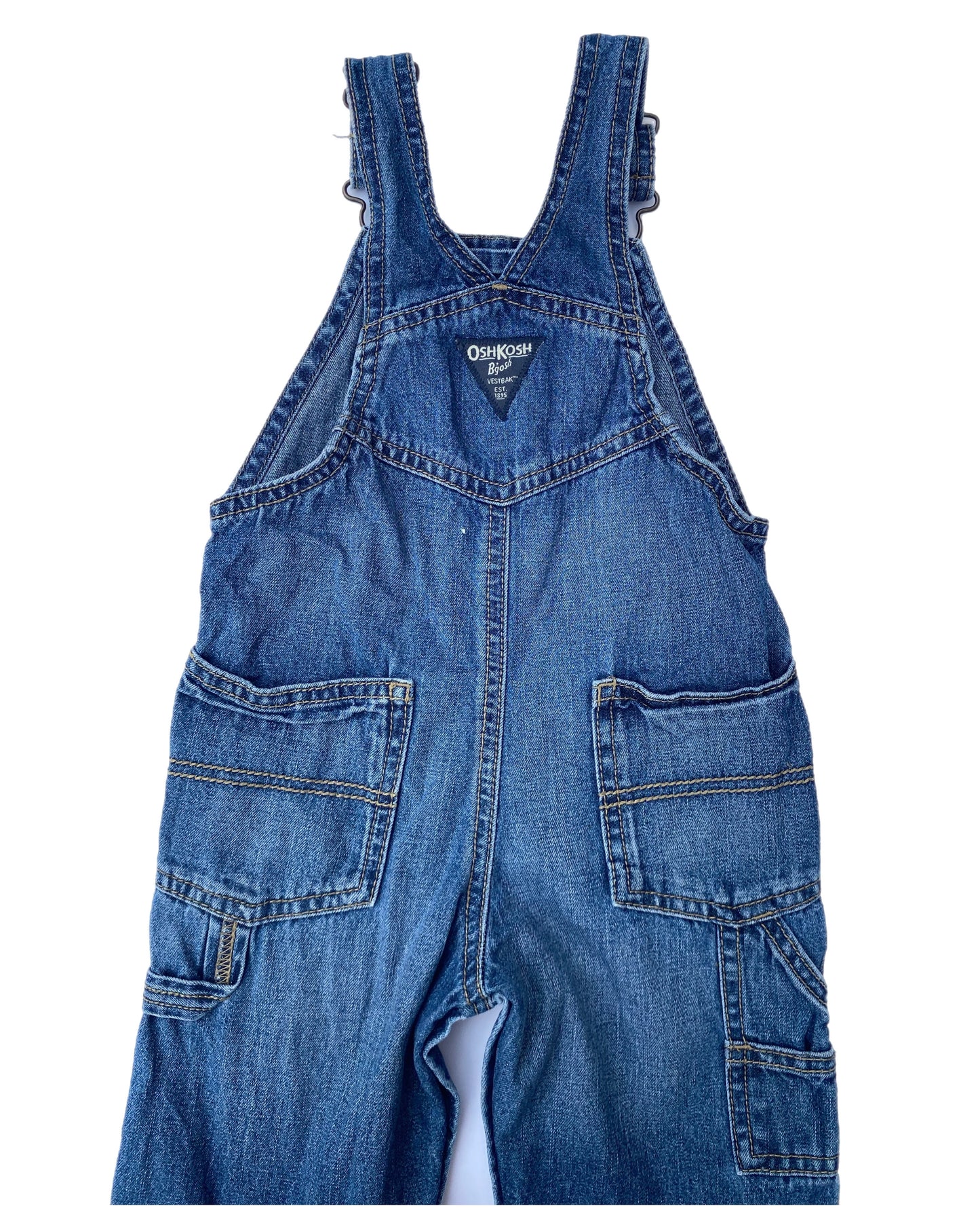 OshKosh B’gosh Denim Cargo Style Dungarees - size 18 months