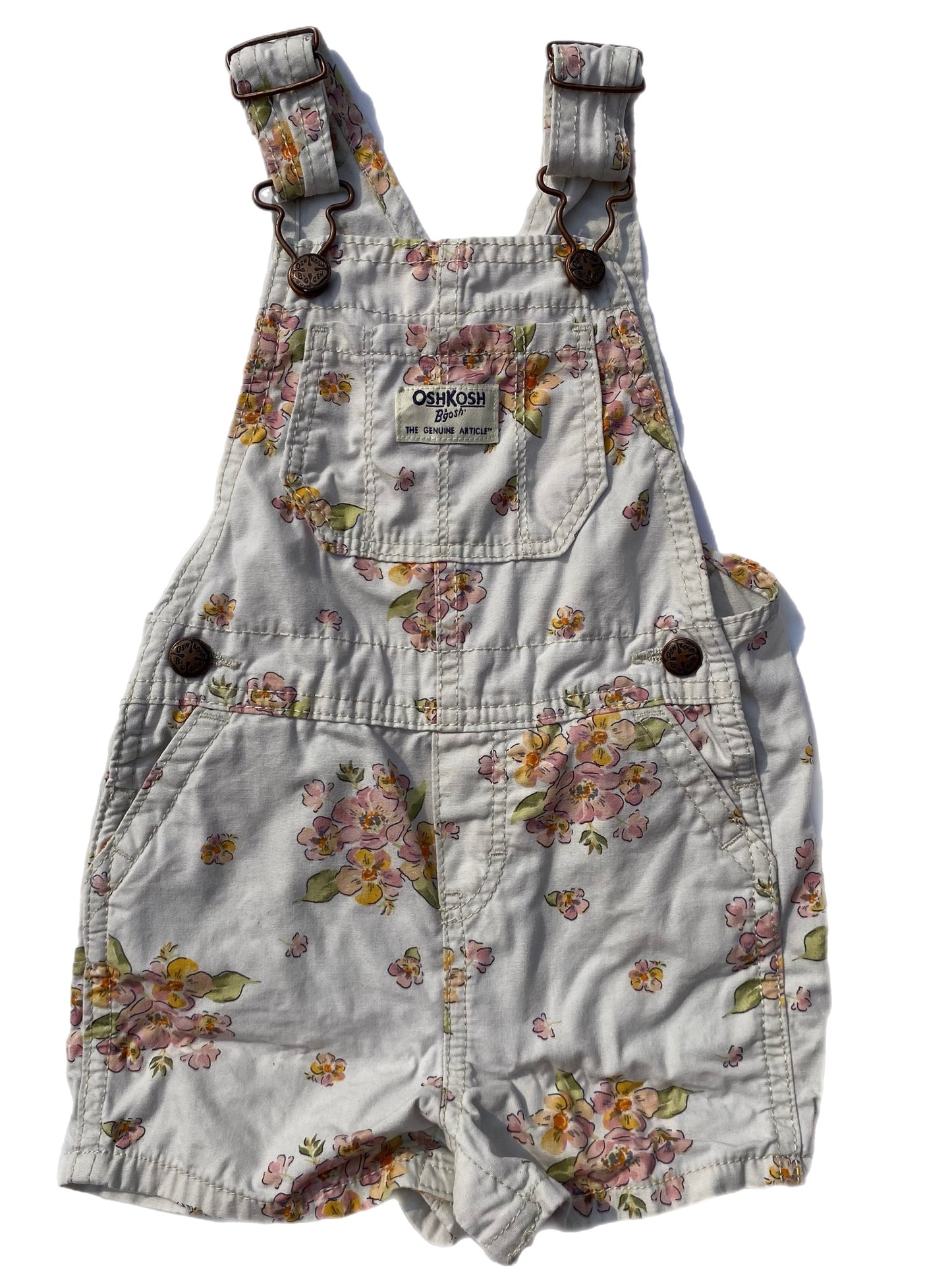 OshKosh B’gosh Floral Dungarees - size 18 months
