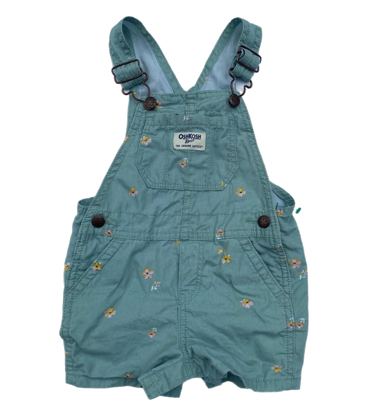 OshKosh B’gosh Green Flower Dungarees - size 18 months